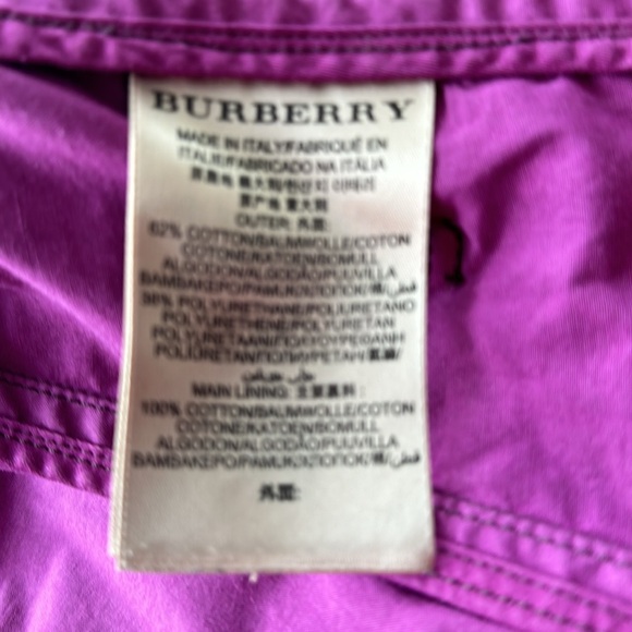 Burberry Brit Burgundy Mid-length trench coat * US 4 * - Picture 9 of 13